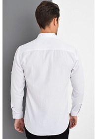 Resim G974 Dewberry Erkek Gömlek-beyaz Beyaz 