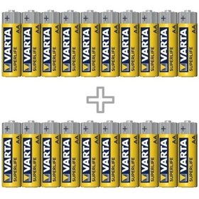 Resim Varta Superlıfe Çinko Aa Kalem Pil 48'li Paket 