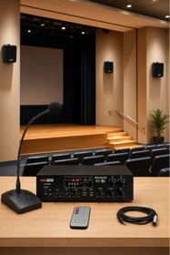 Resim Lastvoice Black Large Paket-2 Hoparlör Ve Anfi Anons Ses Sistemi Seti 