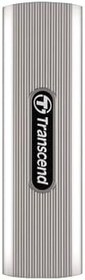Resim Transcend 512GB USB 10Gbps 1050/950MB/s Gizlenebilir Başlıklı Taşınabilir Metal Kasa SSD TS512GESD320A 