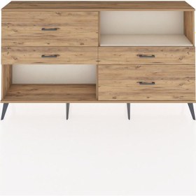 Resim Arges Konsol Tek Raflı 4 Çekmeceli 176x30x99 Çam-aytaşı/çam Aytası/atlas Çam - Atlas Çam 
