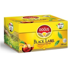 Resim Doğuş Black Label Demlik Poşet Çay 100 Adet 
