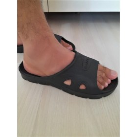 Resim Defa Plastik Banyo Tuvalet Terliği Siyah MZ145 