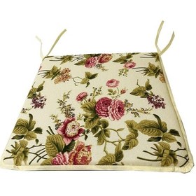 Resim Sandalye Minderi Eko Fermuarlı Süngerli-1 Adet(Ingiliz Gülü) (525116229) 