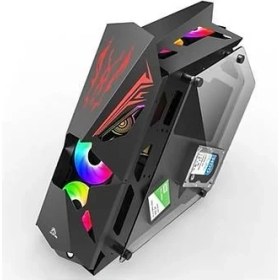 Resim Revenge Dark Lord 650W 80+ Temperlı Cam Sıyah 8X12CM Rgb Fan Robotik Atx Kasa 