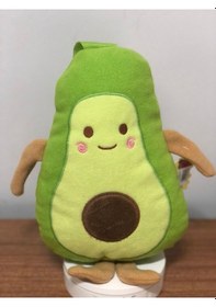 Resim Sevimli Avokado Meyve Peluş Oyuncak 40 Cm Hediyelik Uyku Arkadaşı Yeşil 