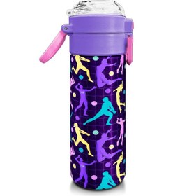 Resim Coral High Kids Mor Voleybol Desenli Pipetli Ve Direkt İçim Çelik Termos 500 Ml 31849 Mor 