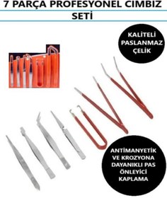 Resim optana Cımbız Seti Profesyonel Cımbız 7 Parça Set Hassas Cımbız Tamir 