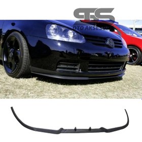 Resim Vw Golf Mk5 Cupra R Uyumlu Ön Lip Mat Siyah Ön Tampon Lip 