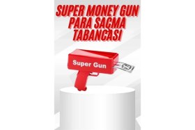 Resim MCM Group Çocuklara Özel Eğlenceli Para Saçma Makinası Parti Oyuncağı Kırmızı 