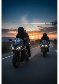 Resim V20 Max Bluetooth 5.3 Motosiklet Kask İnterkom 2 Kişi Eşleşmeli Su Geçirmez Rgb Işıklı 