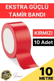 Resim Svein 2 Adet 10 mt Kırmızı Tamir Takviye Kapatıcı Güçlü Onarım Bandı Su Geçirmez Sızdırmaz Dayanım Çatlak 