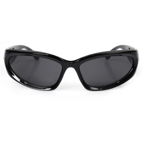 Resim Angel Eyes Siyah Spor Wrap Motosiklet Gözlüğü, Bisiklet UV400 Korumalı Erkek Kadın Motor Gözlüğü 