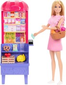 Resim Barbie ve Teresa'nın Dostluk Tarifi Malibu Markette Bebek ve Oyun Seti JCT05 