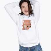Resim Orijinal Newton Tasarımlı Kapşonlu Kadın Sweatshirt 
