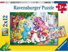 Resim Ravensburger 2x12 Parça Puzzle Unicorn 050284 