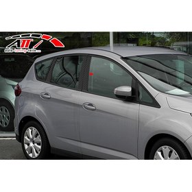 Resim ARD Pazarlama Ford C-Max Iı 2012/10-2015/12 Karbon Kapı Direği Kaplaması Cam Direği Şık Görünüm 6 Parça 