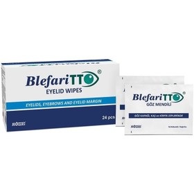 Resim BlephariTTO Göz Çevresi Temizleme Mendili 24 Adet 