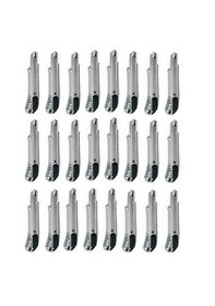 Resim 24 Adet Metal Gövdeli Kalın Geniş 18 Mm Maket Bıçağı Falçata 