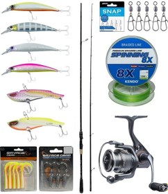 Resim Yek Outdoor Pro Spin Seti Kendo Kenshi Pro 2.65m 10-35gr Olta Kamışı&savage Gear Fazor 4000 Olta Makinesi 