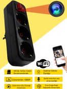 Resim Viontra Tech Siyah Duvar Prizi Kamera Kablosuz Bebek Izleme Kamerası Güvenlik 