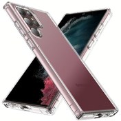 Resim Vendas Samsung S23 Ultra Uyumlu Air Security Serisi 0.2mm Güçlendirilmiş Köşeli Nitro-shock Kılıf 
