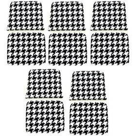 Resim Knsz minder seti 5 li mazlum kono kumaş oturma ve sırt tel sandalyesi minderi bir arada 