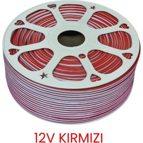 Resim Hightek 12V Kırmızı Neon Şerit LED 100 Metre 
