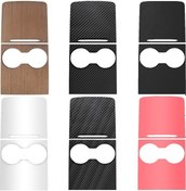 Resim Tesla Model3 / Y Merkezi Kontrol Paneli Modifikasyonu İçin Çizilmez Koruyucu Etiket Karbon Fiber Parlak 1 Adet 