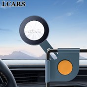 Resim Yeni Araba Cep Telefonu Tutucu Kart Ekran Alüminyum Alaşımlı Taban Manyetik Navigasyon Destek Braketi Ayarlanabilir ve Sıkı Titreşim Karşıtı Tesla Model Y / 3 Merkezi Kontrol Ekran Gösterimi için Uygun 