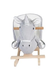 Resim Tommybaby Egitici Peluş Sallanan At Ahsap Sallanan At Gümüş 