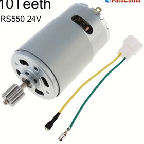 Resim 1 adet RS555 DC Motor - 24V 10 Diş, Uzaktan Kumandalı Arabalar & SUV'lar için Yüksek Hızlı Minyatür Motor, Endüstriyel Elektrik Sınıfı, Pil Gerektirmez, Kablolama Güç Kaynağı, DIY Projeleri / RC Araçlar / Hobiler için 