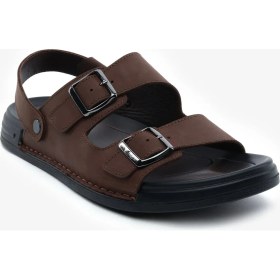 Resim Greyder Erkek Kahverengi Hakiki Deri Sandalet 5Y1CS64700 