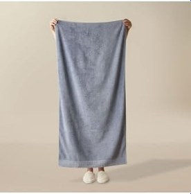 Resim Soft Premium Banyo Havlusu - Mavi - 70X140 Cm 
