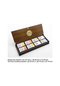 Resim Şemse El Yapımı Sanatsal Tam Tava Taş Yaldız Suluboya Seti 16'lı 