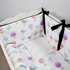 Resim Beryl Bebek Uyku Seti - Düz Bumper / 75x115 