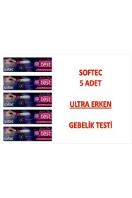 Resim Softec Ultra Erken Gebelik Testi 5 Adet 