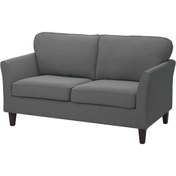 Resim IKEA 2'li kanepe, kilanda kahverengi-kırmızı 
