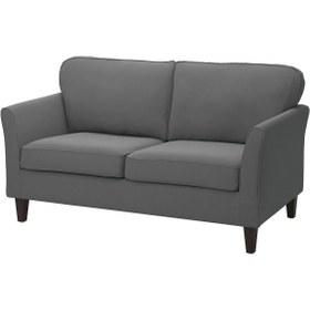 Resim IKEA 2'li kanepe, kilanda kahverengi-kırmızı 