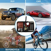 Resim Elektrikli Araçlar ve Motosikletler için Hızlı Onarım Vakum Pompalı Lastik Tamir Kiti - Acil Durum Alet Seti 