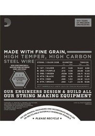 Resim D'addario Ecg24 Chromes Elektro Gitar Teli 11-50 