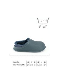 Resim Gezer Erkek Kışlık Eva İçi Peluşlu Sessiz Taban Ev Bahçe Terlik Gt5kmm.15336.00.013.2f Lacivert 