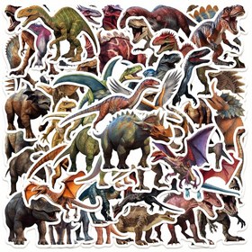 Resim 50 adet Jurassic Dinozor Sevgi Çizim Sanatı Harika Estetik Çizgi Film Etiketler Su Geçirmez Sticker Paketi Valiz Su Şişesi Kendin Yap Dizüstü Bilgisayar Kaykay Bagaj Parti Süsleme Hediye Oyuncaklar -kış, yeni yıl 