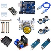 Resim Yuvarlak Şase 2wd Engelden Kaçan Ve Çizgi Takip Eden Wi-Fi Robot 