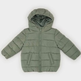 Resim Defacto Erkek Bebek Su Geçirmez Kapüşonlu Tafta Şişme Mont A2859a525augn425 Yeşil 