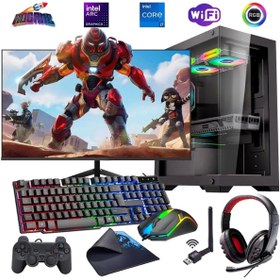 Resim ROGAME İ7 12700f 16gb Ddr4 480ssd 12gb Arc B580 27" 165hz Monitörlü Oyun Bilgisayarı (GAMİNG SET) 