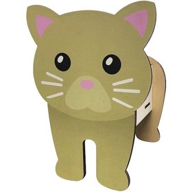 Resim Youtek Kedi Figürlü Ahşap Bitki Saksısı - 4 Ayaklı Tahta Tabanlı, Su Lekesi Önleyici, Çok Amaçlı Dekoratif Fidan Ve Çiçek Saksısı 