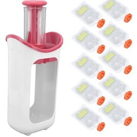 Resim Bebek Püresi Üreticisi, Verimli, Basit, Kolay, Güvenli, Manuel Bebek Maması Blender Kırmızı 