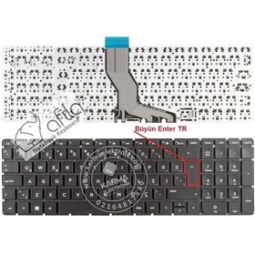 Resim HP Uyumlu Envy 17-N, 17-N000Nt, 17-N100Nt Klavye (Siyah Tr) Büyük Enter - 551363546 