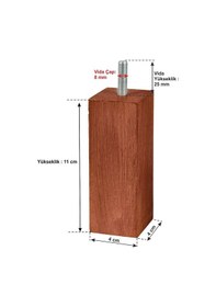 Resim X-Perk Ahşap Mobilya Baza Koltuk Kanepe Ayağı Vida Çapı 8 Mm (536119252) 